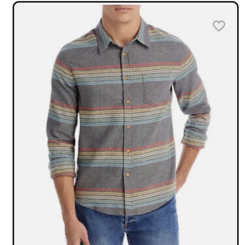Rails Runson Happy Valley Stripe Flannel Button Up Shirt Men’s Size XL.